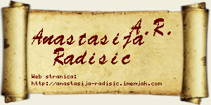 Anastasija Radišić vizit kartica